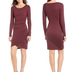 Ruched Long Sleeve Dress